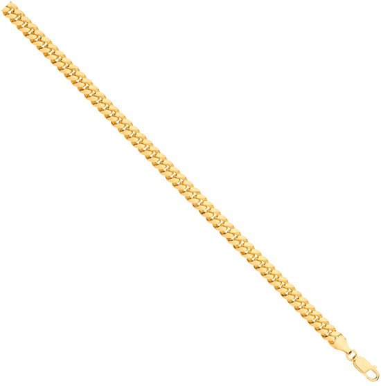 Gold Plated Silver 6.6mm Miami Cuban Chain - 28 Inch